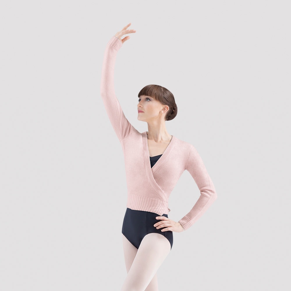 Bloch Soft Pink V-Neck Women's wrap Sweater